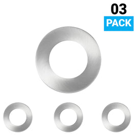 3-Pack Trim Only For Magnetic LED Puck Light, Brushed Nickel