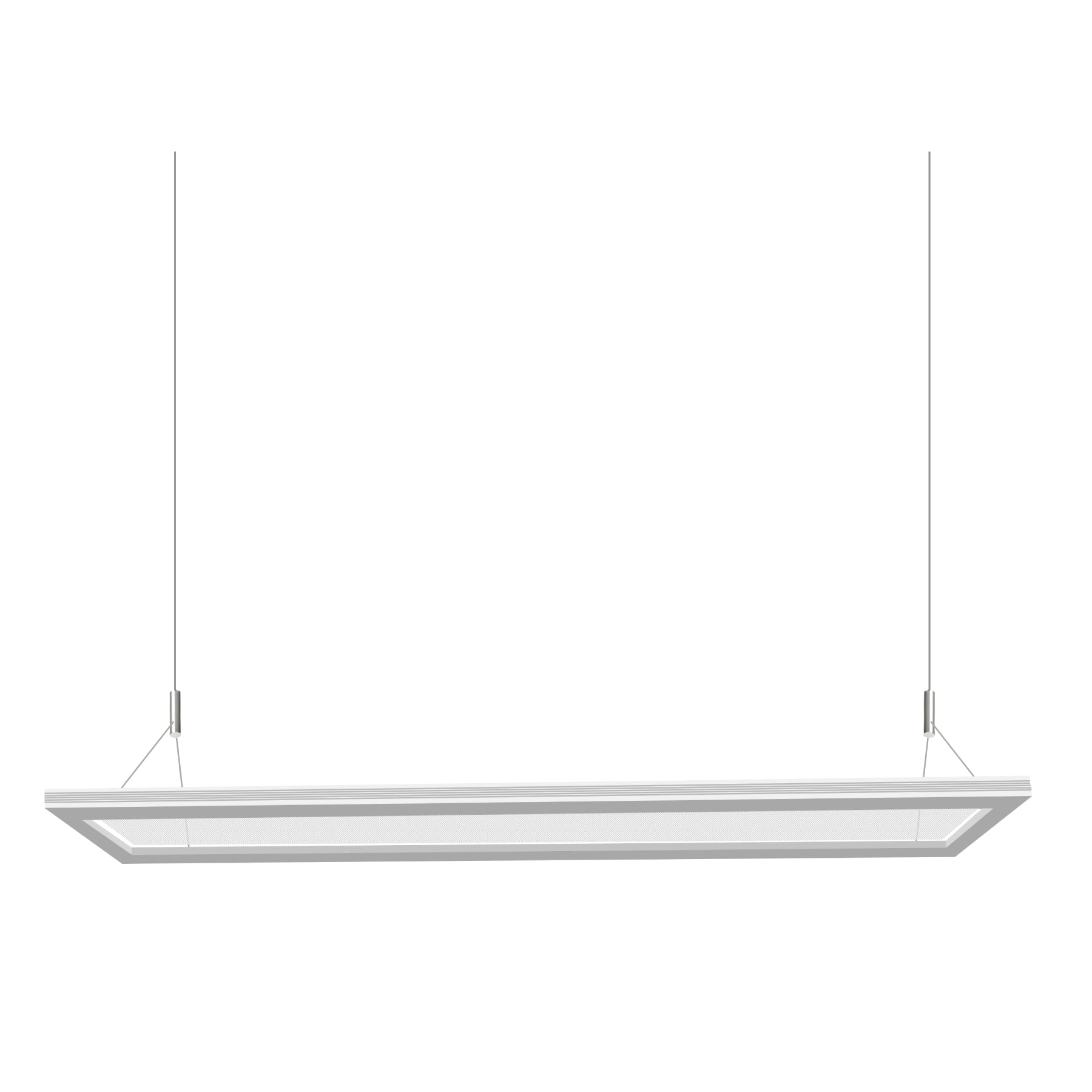 8 in. x 4 ft. LED Up/Down Pendant Linear Panel Light, 40W, 4600LM, CCT Adjustable 3000K/3500K/4000K, Damp Location Rated, Suspended Mounted, Architectural Lighting