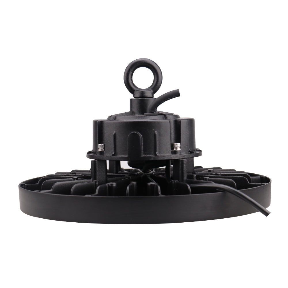 Gen13 100W UFO LED High Bay Light, 4000K, AC120-277V, 90° PC lens, IP65 Factory Warehouse Industrial Lighting, Black
