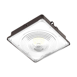 LED Canopy Light 75W 5000K Daylight 9750LM IP65 Waterproof 0-10V Dim 120-277VAC UL Listed Surface or Pendant Mount, for Gas Stations Outdoor Area Light, Black