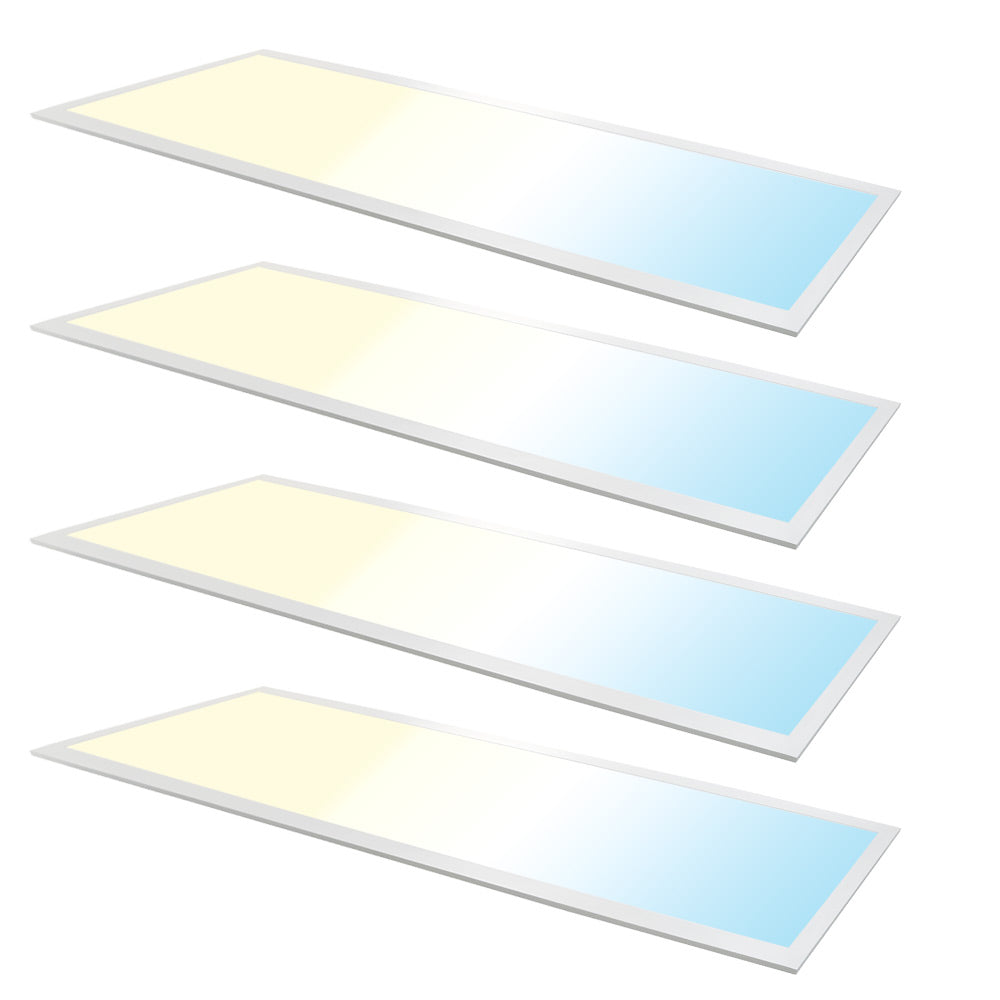 1 ft. x 4 ft. LED Flat Panel Light 20W/30W/40W Wattage Adjustable, 4000k/5000K/6500K CCT Changeable, Dip Switch, 0-10V Dim, 120-277V, ETL, DLC 5.1, Recessed Back-lit Fixture