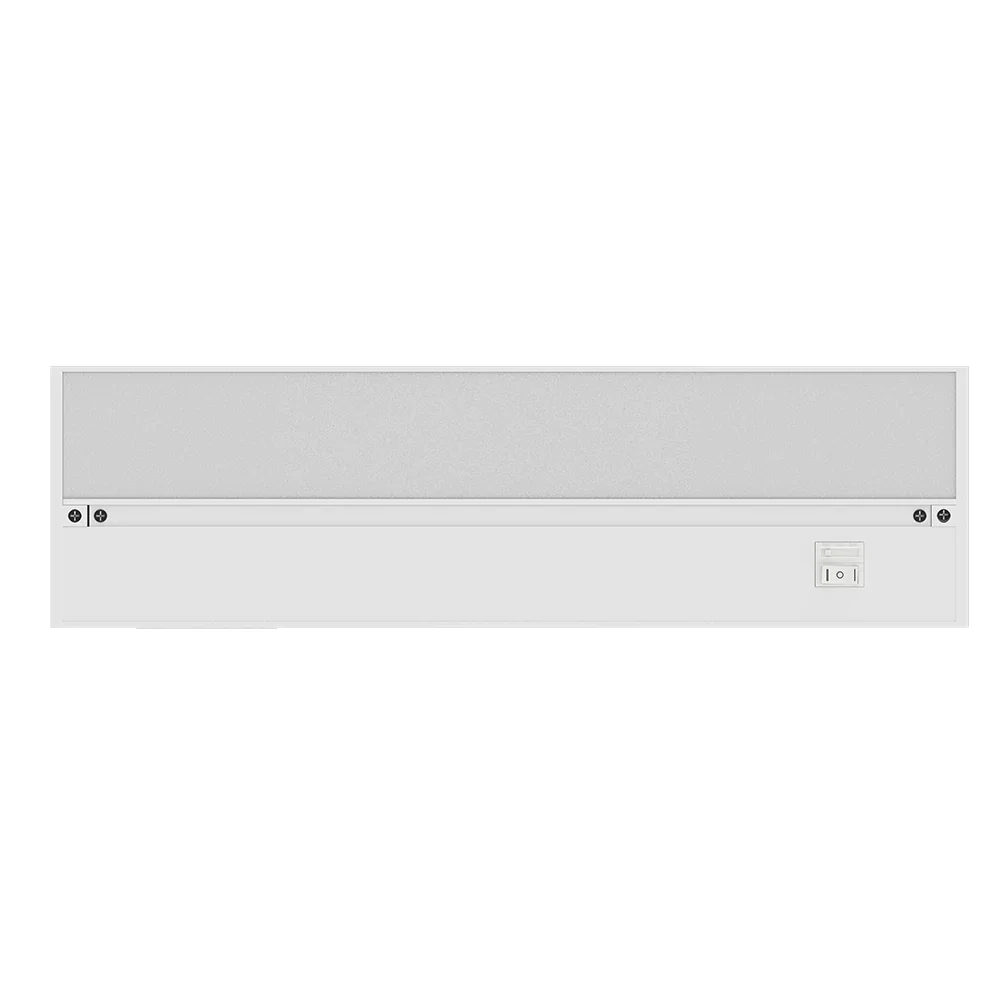 Under Cabinet LED Lighting, Dimmable, CRI90, White Finished, Direct Plug-in, Linkable, Color Changeable (3000K/4000K/5000K) Under Counter Lights for Kitchen, Desk, Workspace