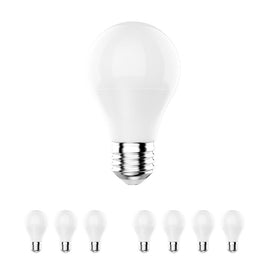 LED Light Bulbs A19 9.8W 3000K 800 Lumens 120V - 277V Dimmable E26 Base Damp Location Standard LED Bulbs