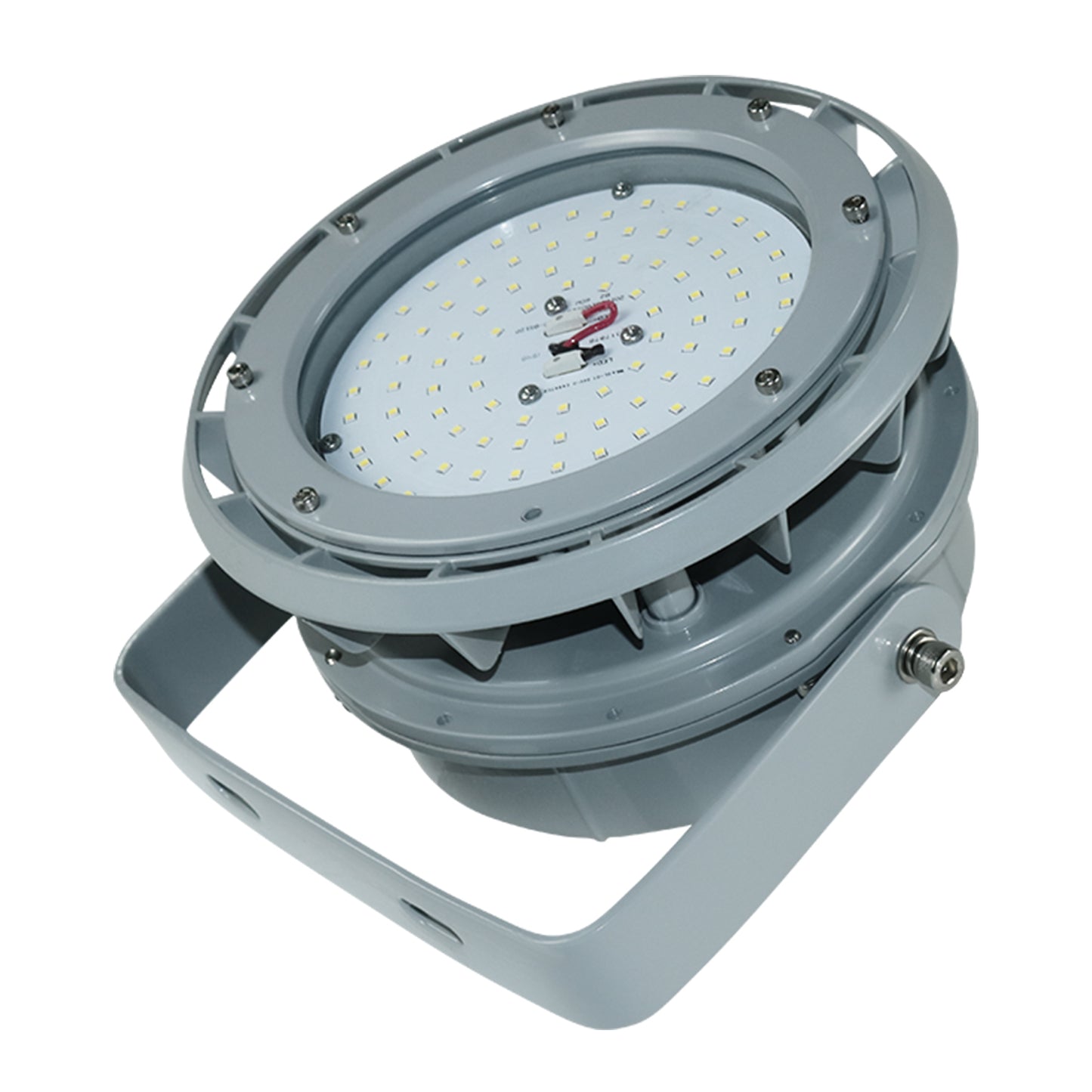 300 Watt LED Explosion Proof Round High Bay Light, B Series, Dimmable, 5000K, 42000LM, AC100-277V, IP66, Ideal for Oil & Gas Refineries, Drilling Rigs, Petrochemical Facilities