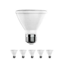 LED Flood Light Bulbs PAR30 Short Neck Dimmable 12 Watt 3000K 800 Lumens 120V E26 Base Damp Location
