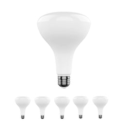 LED Light Bulbs BR40 15.5 Watt 5000K 1100 Lumens 120V Dimmable E26 Base Damp Location LED Indoor Recessed Flood Light