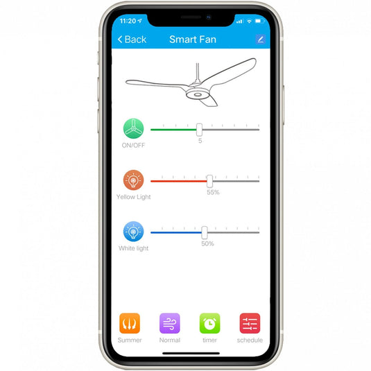 Cresta 52'' Best Smart Ceiling Fan With Remote, Light Kit Included, Works with Google Assistant and Amazon Alexa,Siri Shortcut