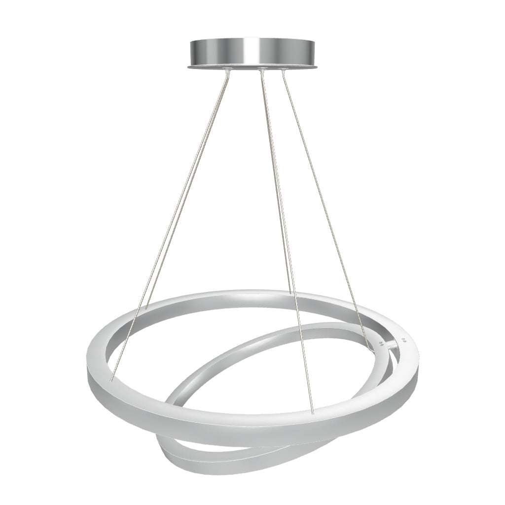 2-Ring, Circular LED Chandelier, 60W, 3000K, 2800LM, Dimmable, 5 Years Warranty