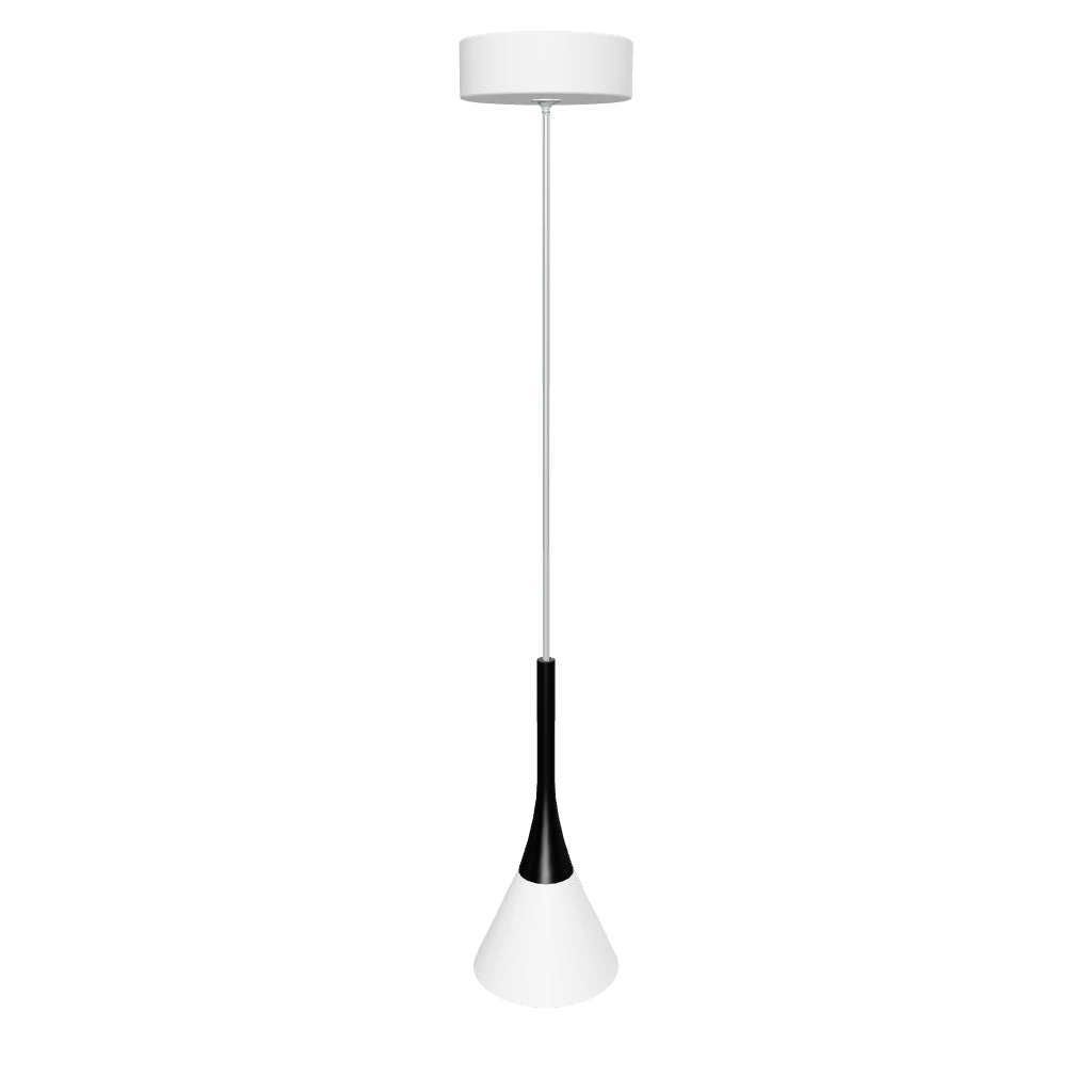 Modern Cone Pendant Lighting, 7W, 3000K, 340LM, Sand white Body Finish, Dimmable, 1-Light