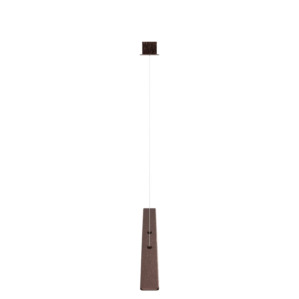 LED PMMA flat Island Pendant Light, 25W, 3000K, 1250LM, Dimmable, Kitchen or Dinning area Lights, Brushed brown Body Finish