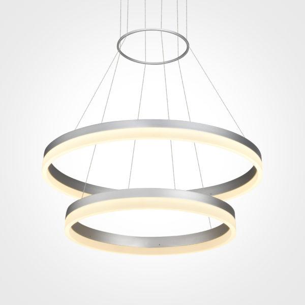 Modern LED 2/3 Rings Geometric Chandelier for Living Room Dining Room, CHANDELIERS