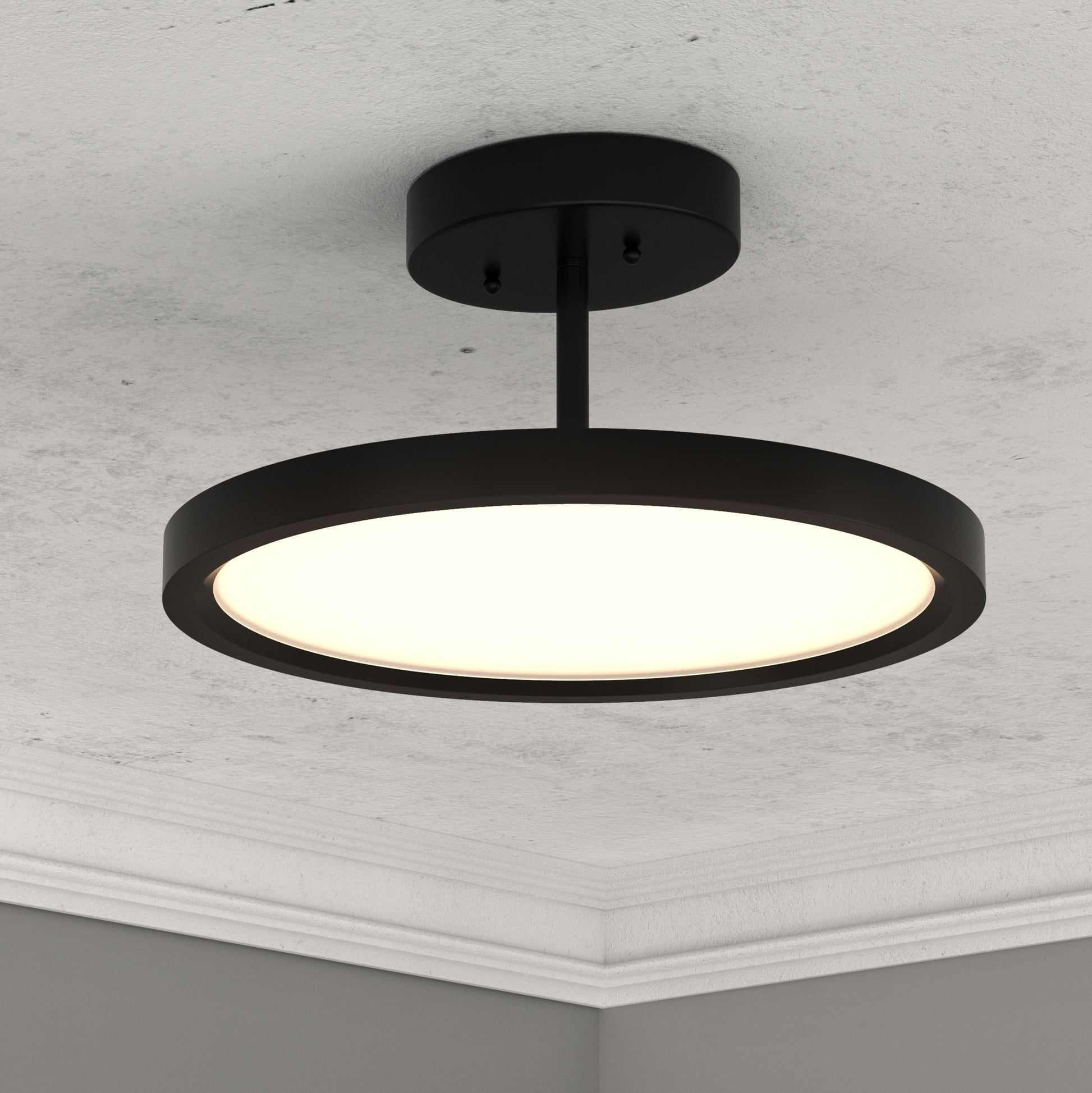 led-semi-flush-mount-ceiling-lights-round-shape