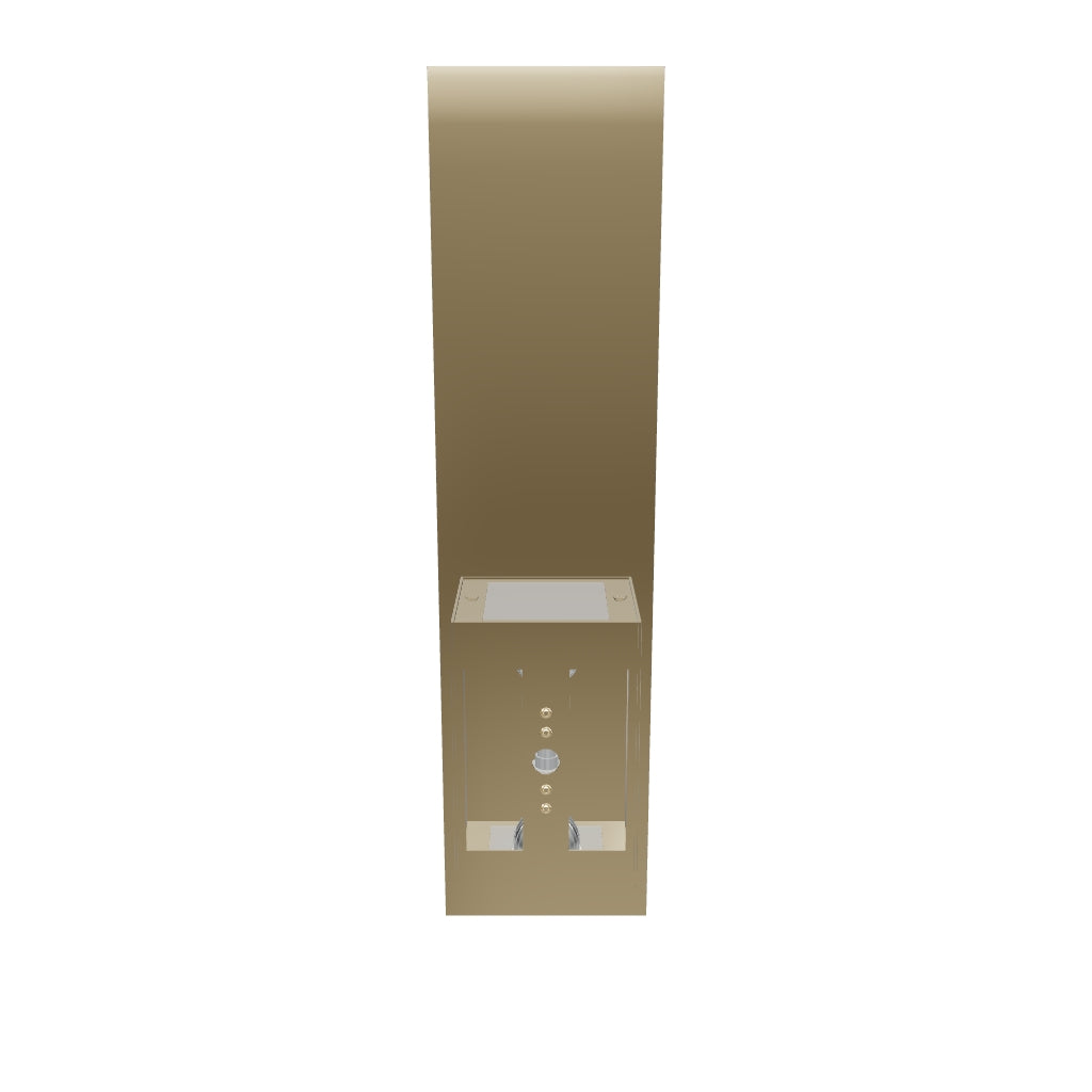 2-Lights, Decorative Wall Sconce with Frosted Glass Diffuser, Dimension W 5 x H 20 x E 3.5 Inch