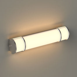 Half Cylinder Bathroom Light Fixtures, CCT Changeable, Dimmable , Brushed Nickel Finish, Bathroom Vanity Lighting