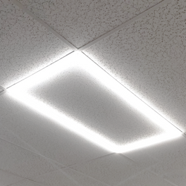2x4 LED Flat Panel Light 3000K - 5000K 50W 600W Equivalent 0-10V Dimmable  6500 Lm CCT Color Change Edge Lit LED Panel 120-277V Drop Ceiling Light