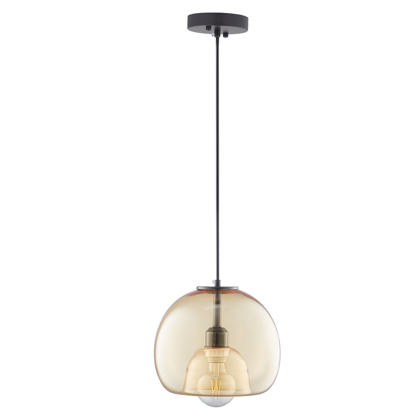 Karina Globe Glass Indoor & Outdoor Best Pendant Light Amber (Bulb Not Included)