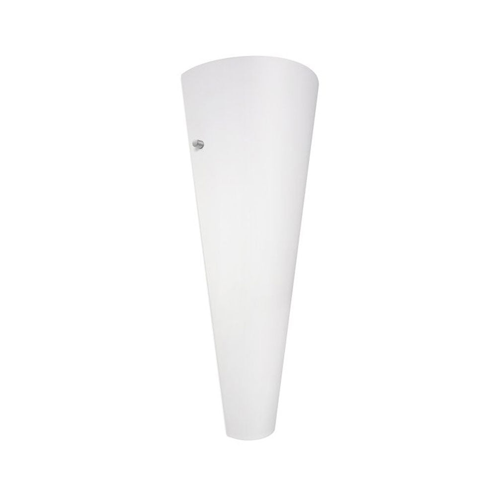 LED Cased Satin Opale wall sconce with dimmer 16W, 3000K