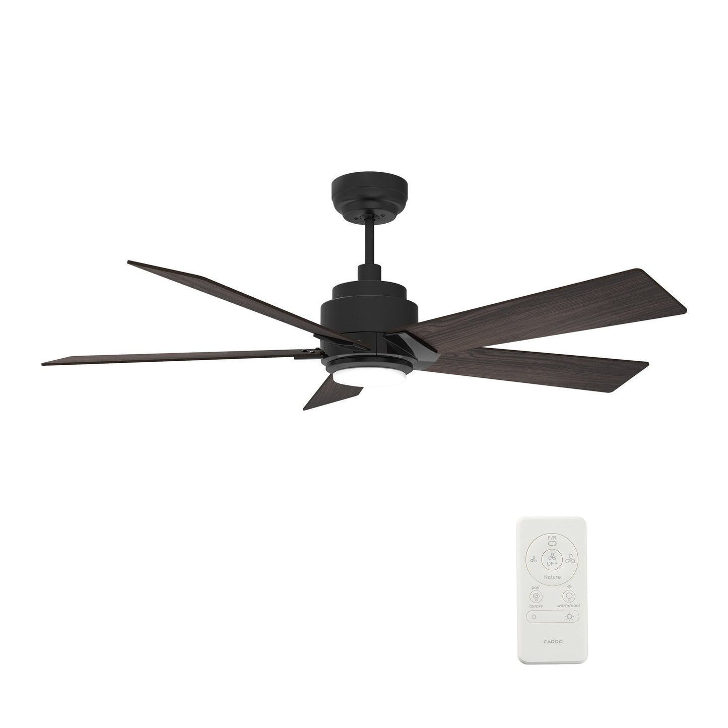 Aspen 52'' Best Smart Ceiling Fan with Remote, Light Kit Included, Works with Google Assistant and Amazon Alexa,Siri Shortcut