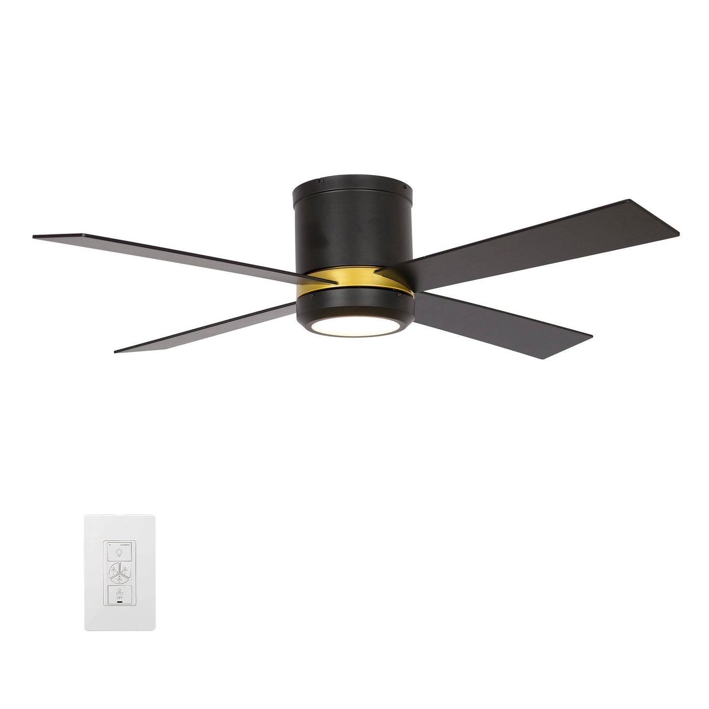 Arlo 52'' Best Smart Ceiling Fan with wall control, Light Kit Included, Works with Google Assistant and Amazon Alexa,Siri Shortcut