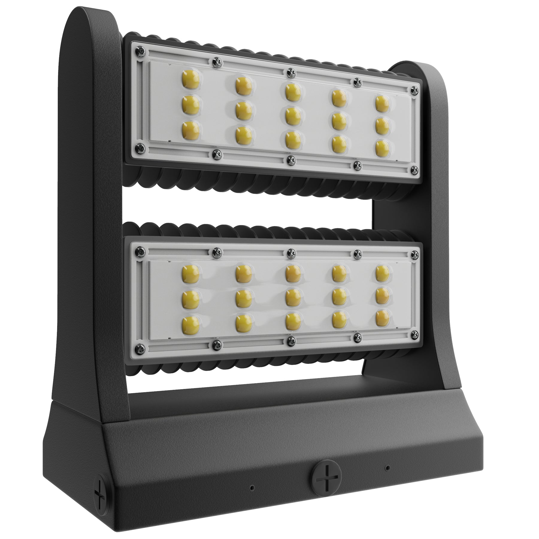 Rotatable LED Wall Pack Light 80W 5700K, 10800LM, Black, UL, DLC Premium, IP65, Adjustable Head Can be used as Up/Down Light, Outdoor Rotatable Wall Light