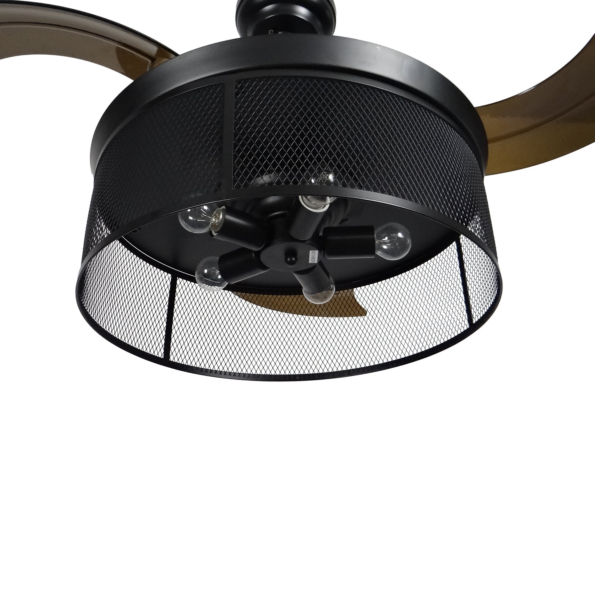 Paloma 42 Inch 3-Blade Retractable Best Smart Ceiling Fan With Wall Switch