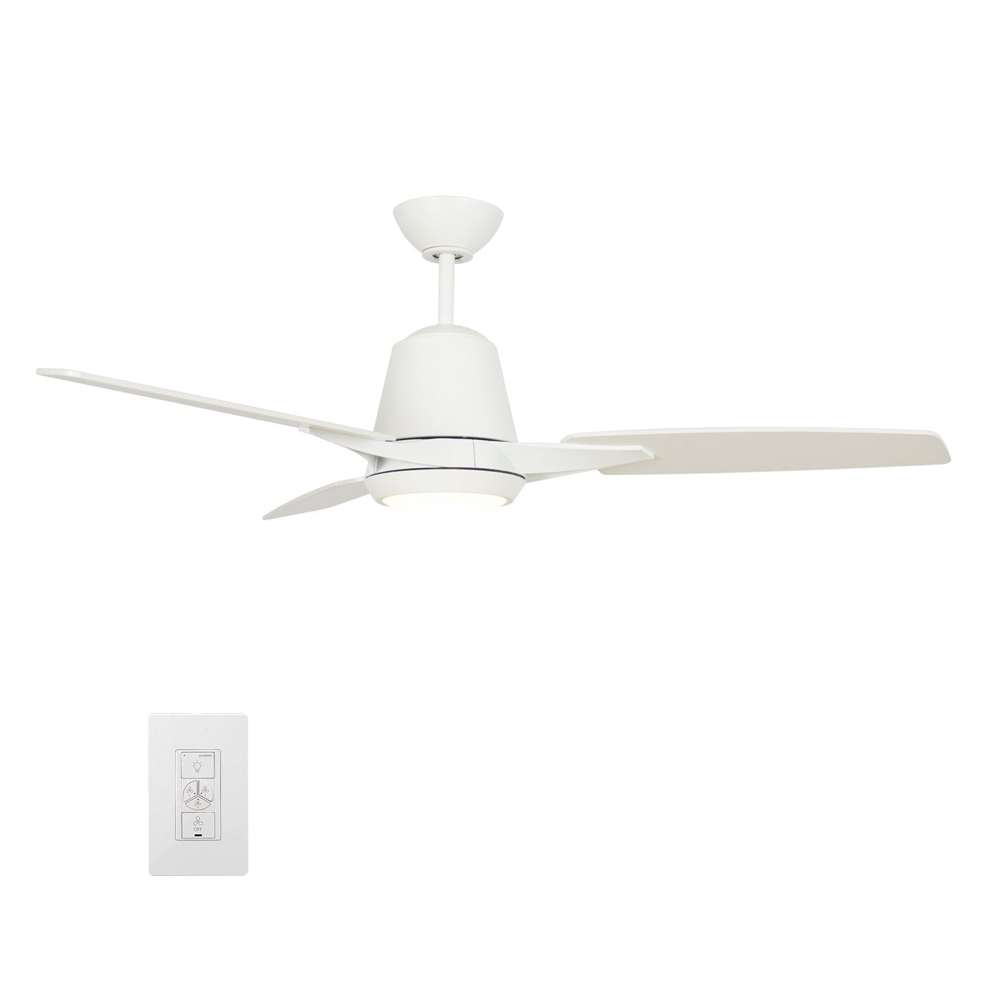 Exton 52'' Best Smart Ceiling Fan with wall control, Light Kit Included, Works with Google Assistant and Amazon Alexa,Siri Shortcut