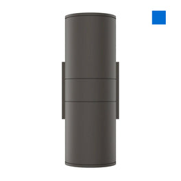 LED Up & Down Lights Outdoor Wall Light, Cylinder, 2x36W, AC100- 277V,  Double Side (Red, Green, Blue)