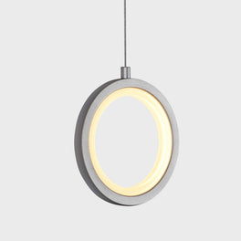 LED Circular Vertical One Ring Pendant Light, 8W, 3000K, 400LM, 120V, Dim: 5.5 x 55 Inch, ETL Listed, Dimmable, Circline Architectural, Hanging Light Fixture