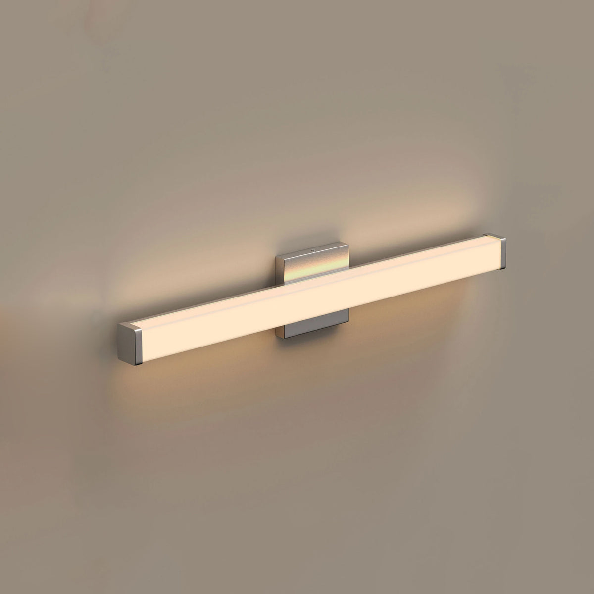 Rectangular Led Shower Lights Wall Mount Shower Light 24 Inch Round Bathroom LED Lighted Mirror,