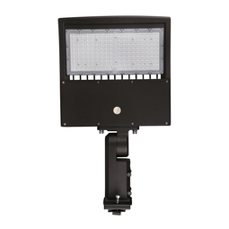 LED Pole Lights Outdoor 100W 5700K 14000LM Universal Mount Bronze AC120-277V IP65, LED Parking Lot Lights - Outdoor Commercial Area Street Lighting