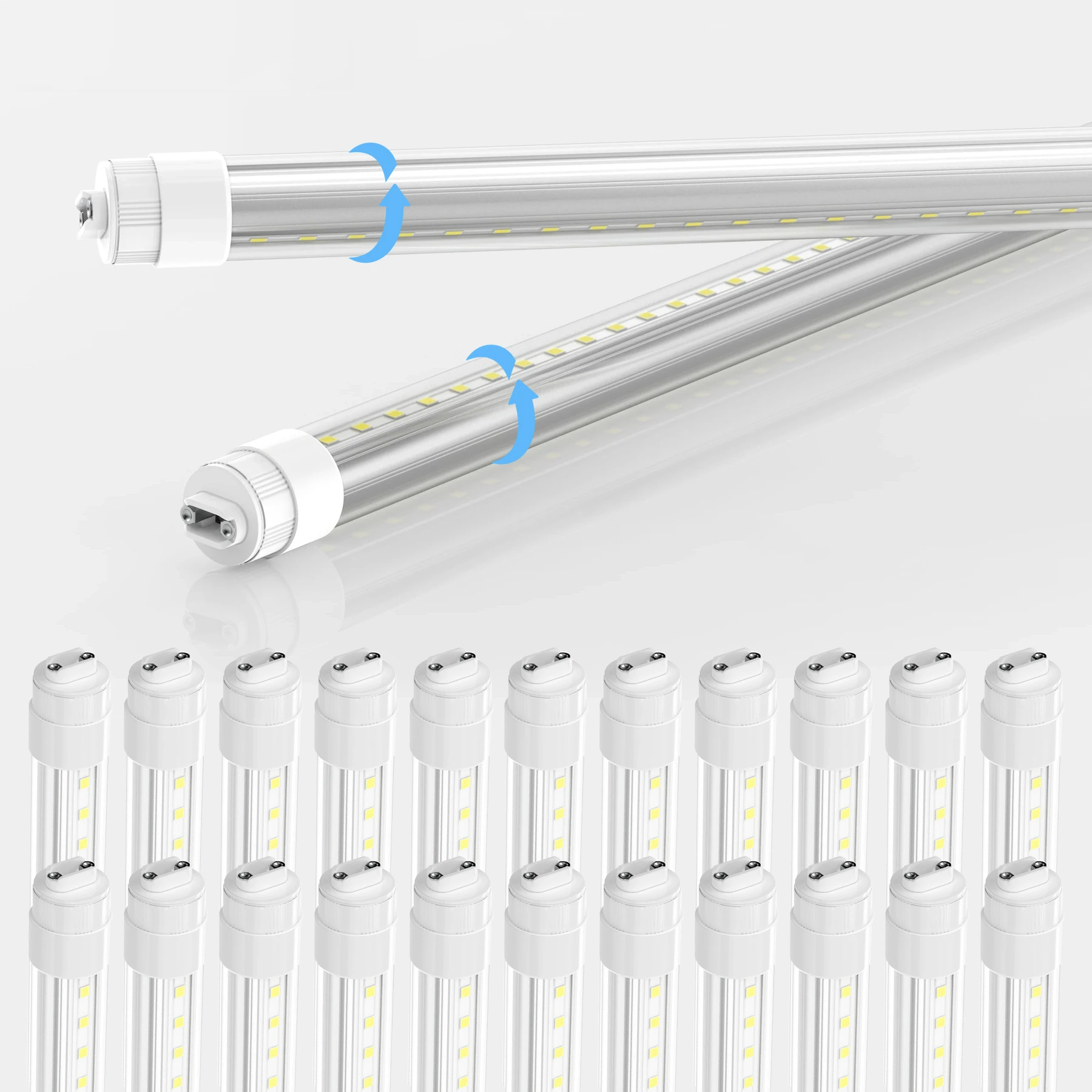 T8 LED Sign Tubes with R17 Base, Work without Ballast, 360 Degree Advertisement Lighting, LED Outdoor Tubes For Double Sided Signs