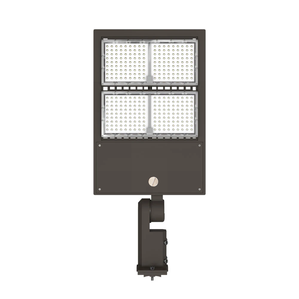 LED Parking Lot Lights with Photocell, 300W, 4000K, 42000LM, Universal Mount, Bronze, AC120-277V, IP65 Waterproof, Outdoor Commercial Area Street Lighting