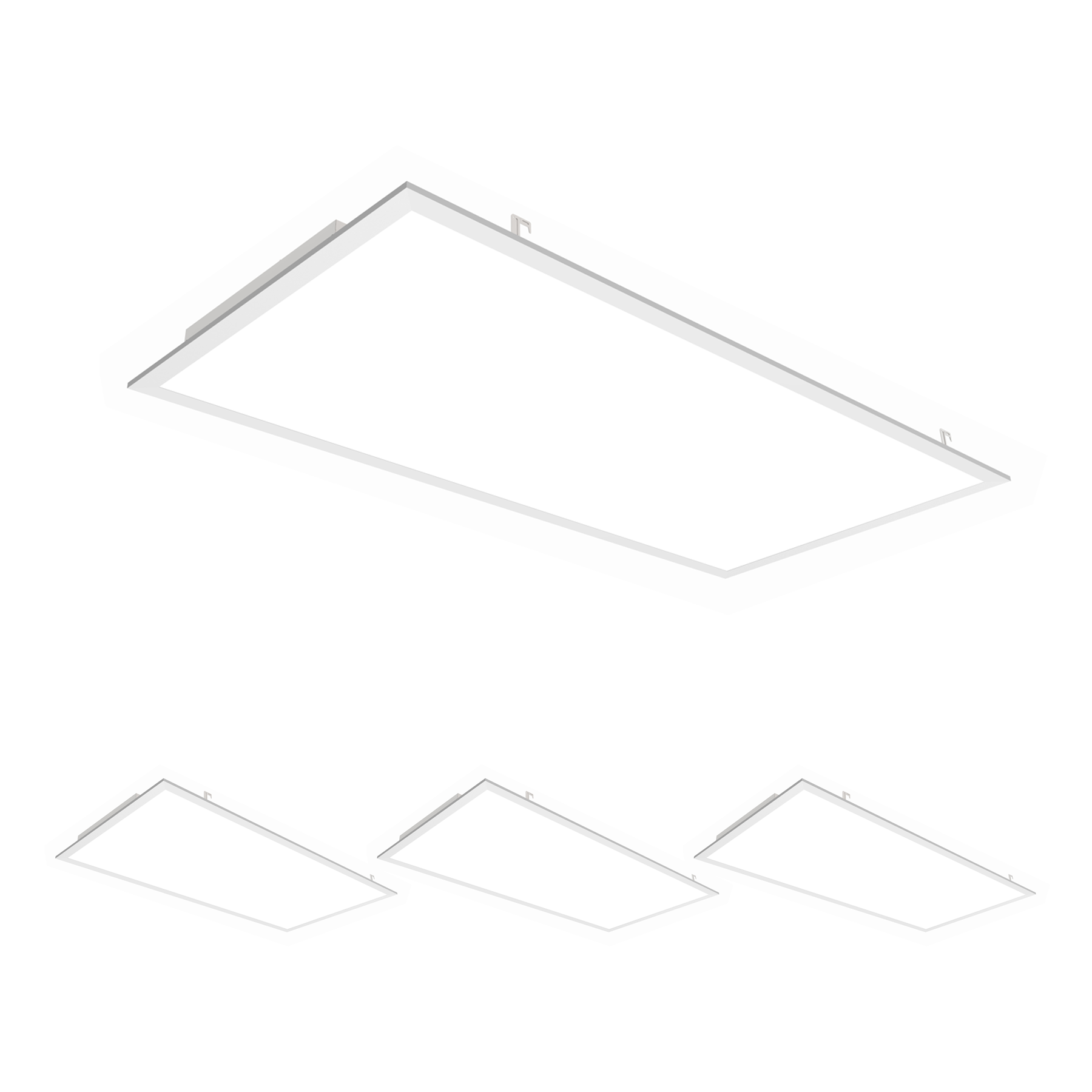 2 ft. X 4 ft. LED Panel Light 4000K Neutral White 72W 9000LM Dimmable, AC120V-277V, UL, DLC Listed, Damp Location, Flat Backlit Fixture, Recessed/Drop Ceiling Install
