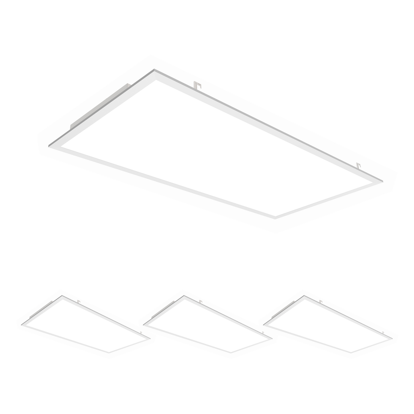 2 ft. X 4 ft. LED Panel Light 4000K Neutral White 72W 9000LM Dimmable, AC120V-277V, UL, DLC Listed, Damp Location, Flat Backlit Fixture, Recessed/Drop Ceiling Install