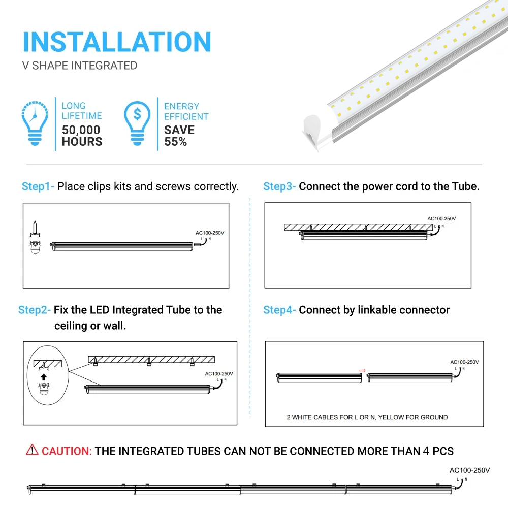 Led integrated tube light deals