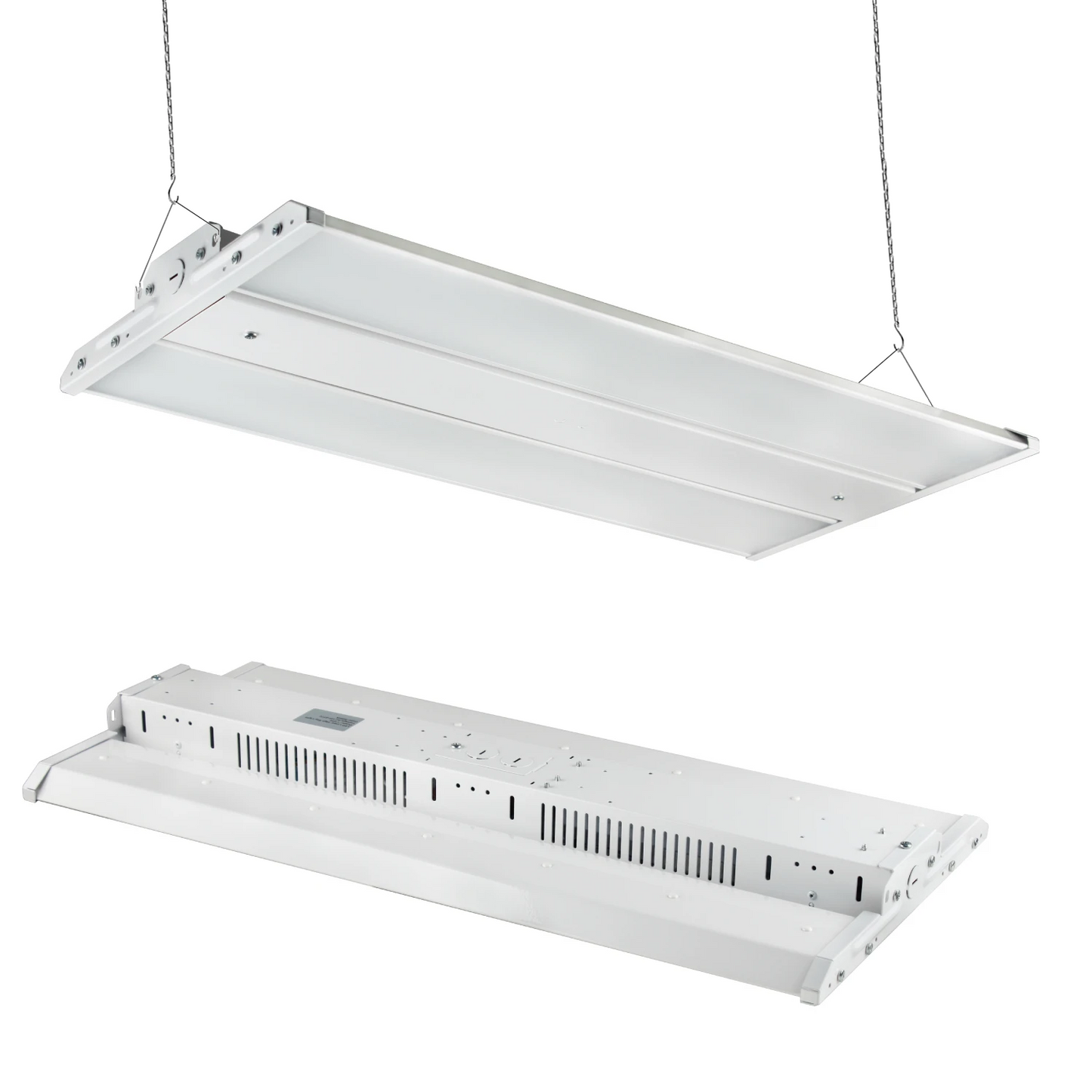 2FT LED Linear High Bay Light, 165W, 5700K, 22500LM, 120-277VAC, Linear Hanging Light For Warehouse, Factory, and Workshop