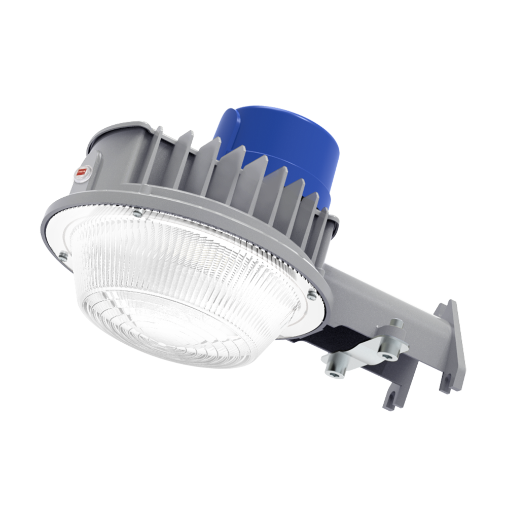 LED Barn Light w/ 3-pin NEMA Photocell, 72/96/120 Wattage Adjustable & 3000K/4000K/5000K CCT Tunable, 120-277V, Dusk to Dawn IP65 Waterproof