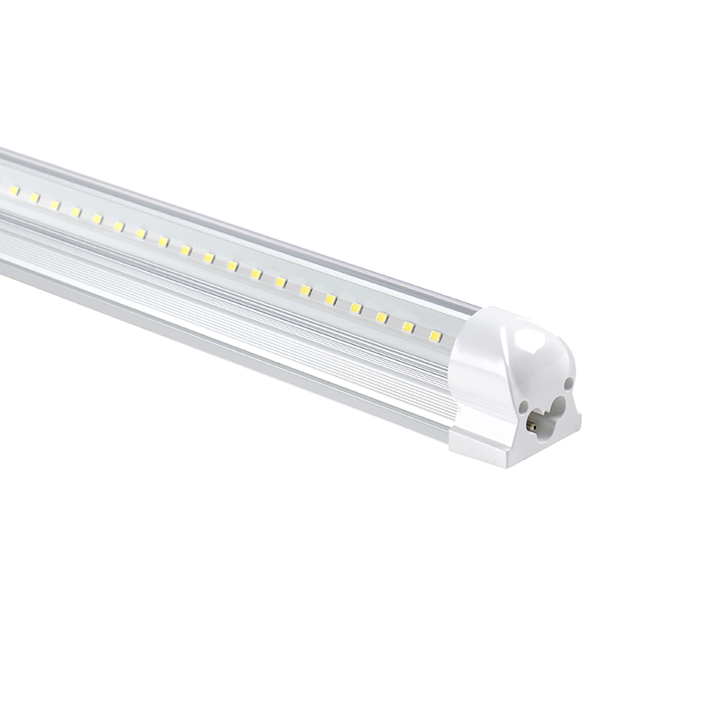 2FT LED Shop Light, V Shape Integrated T8 LED Tube Light 2FT, 18W, 6500K, 2520LM, Clear, AC100-277V, Plug and Play, Linkable, ETL UL Listed