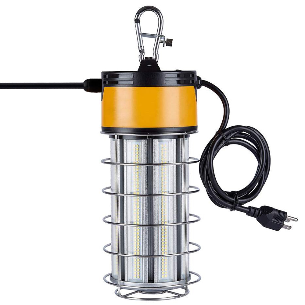 LED Temporary Work Lights with Cage, 150W 5000K 18000LM Plug and