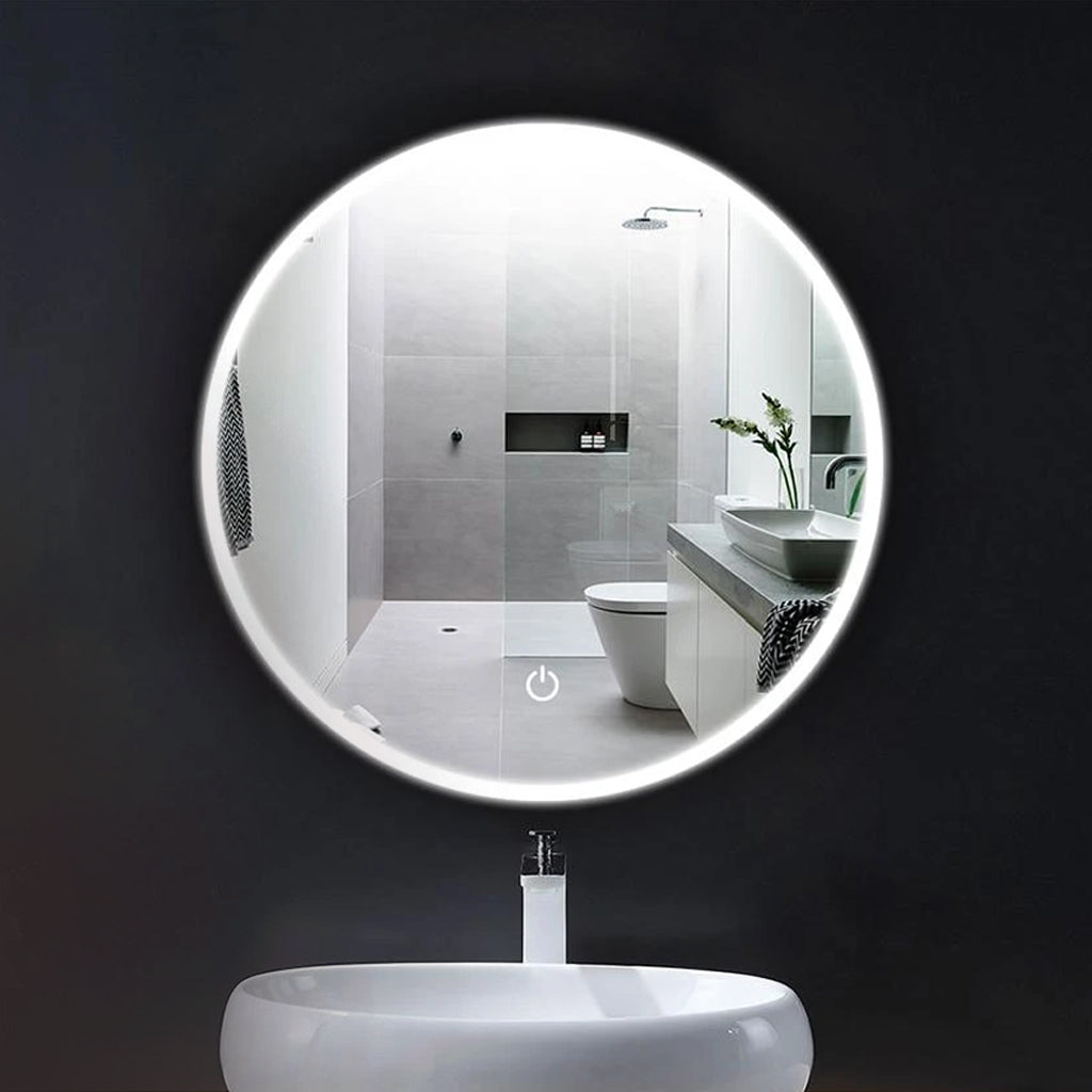 22 Inch Round LED Lighted Bathroom Vanity Mirror, Anti-Fog, On/Off Tou –  LEDMyPlace